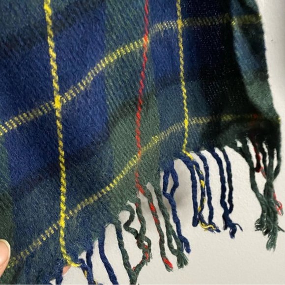 Bluenotes Soft Knit Plaid Fringed Scarf - Picture 5 of 5